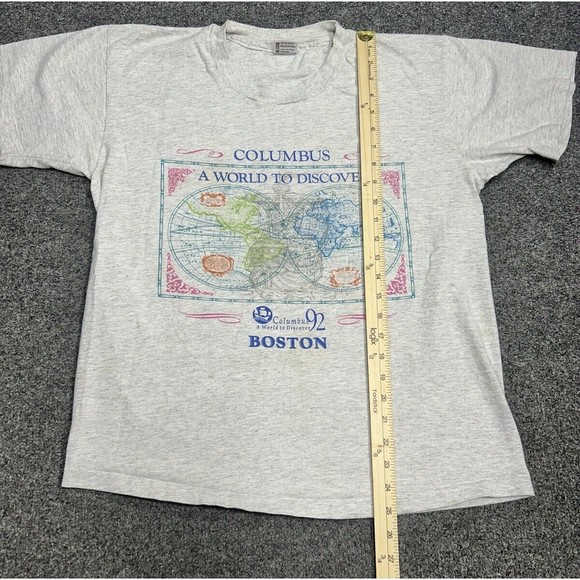 Vintage 90's 1992 Columbus World Of Discovery Single Stitch T-Shirt Size Large - Picture 8 of 9